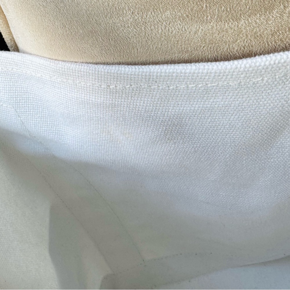 💚💚💚 JEEP 2piece set:Love is Love White w/rainbow color straps CanvasTote Bag - Picture 6 of 8